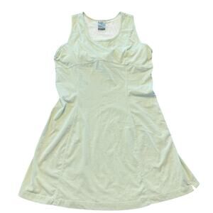 Nike Women's tennis dress, pastel green, fitted bodice, a-line, builtin bra, L